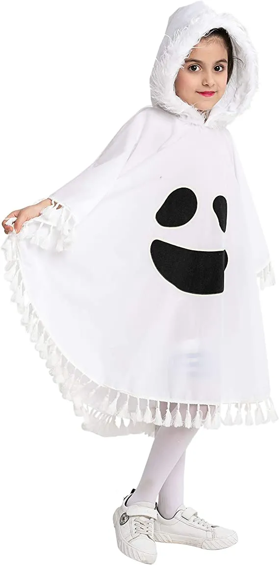 Spooktacular Girls White Ghost Dress Halloween Costume - Kid Halloween Costumes 4 Spooktacular Girls White Ghost Dress Halloween Costume - Kid Halloween Costumes - Image 2
