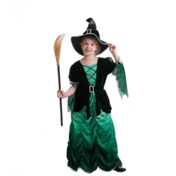 Spooktacular Girls Green Witch Halloween Costume - Group Costumes -Halloween Costumes Sales 2022 Wicked Green Witch Costume Cosplay Child 2 scaled 1