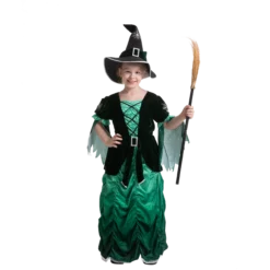 Spooktacular Girls Green Witch Halloween Costume - Group Costumes -Halloween Costumes Sales 2022 Wicked Green Witch Costume Cosplay Child 4 scaled 1