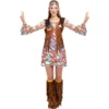Spooktacular Women Hippie Costume Cosplay Role Play- Adult - Adult Costumes -Halloween Costumes Sales 2022 Women Hippie Costume Cosplay Role Play Adult 1
