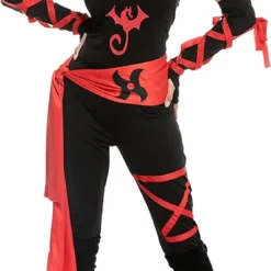 Spooktacular Womans Sexy Ninja Costume Set for Halloween - Group Costumes -Halloween Costumes Sales 2022 Women Ninja Long Pants Costume Cosplay 2 结果