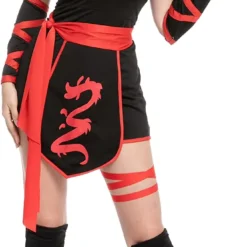 Spooktacular Women Ninja Halloween Costume - Group Costumes -Halloween Costumes Sales 2022 Womens Ninja Short Pants Costume Role Play Cosplay 2