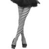 Spooktacular 3Pcs Women's Nylon Striped Tights Black/White - Costume Accessories -Halloween Costumes Sales 2022 Womens Nylon Striped Tights BlackWhite 3 Pack 5