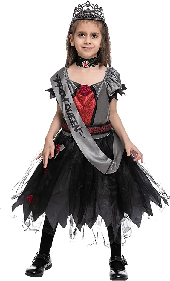 Spooktacular Girl Prom Queen Halloween Costume - Kid Halloween Costumes 5 Spooktacular Girl Prom Queen Halloween Costume - Kid Halloween Costumes - Image 3