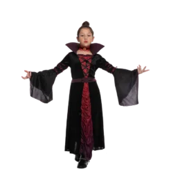 Spooktacular Girls Halloween Gothic Royalty Vampire Costume - Group Costumes