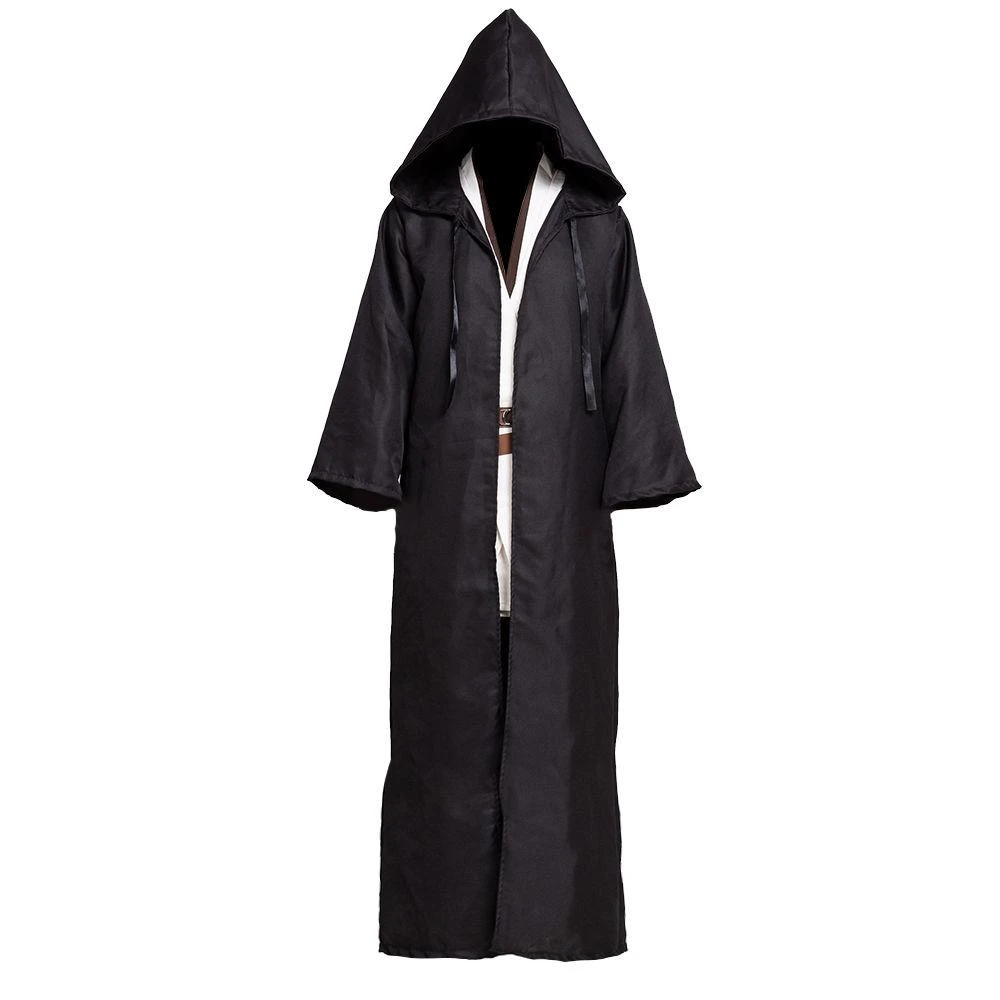 Spooktacular Tunic Hooded Robe Cloak Halloween Costume for Men's - Adult - Adult Costumes 4 Spooktacular Tunic Hooded Robe Cloak Halloween Costume for Men's - Adult - Adult Costumes - Image 2