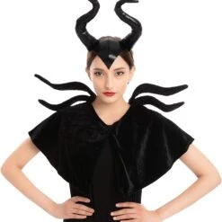 Spooktacular Maleficent Horns Halloween Headband - Costume Accessories