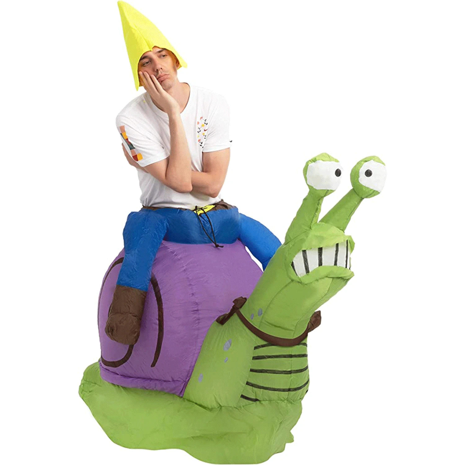 Spooktacular Gnome Ride-On Snail Inflatable Costume - Adult One Size - Adult Costumes 4 Spooktacular Gnome Ride-On Snail Inflatable Costume - Adult One Size - Adult Costumes - Image 2