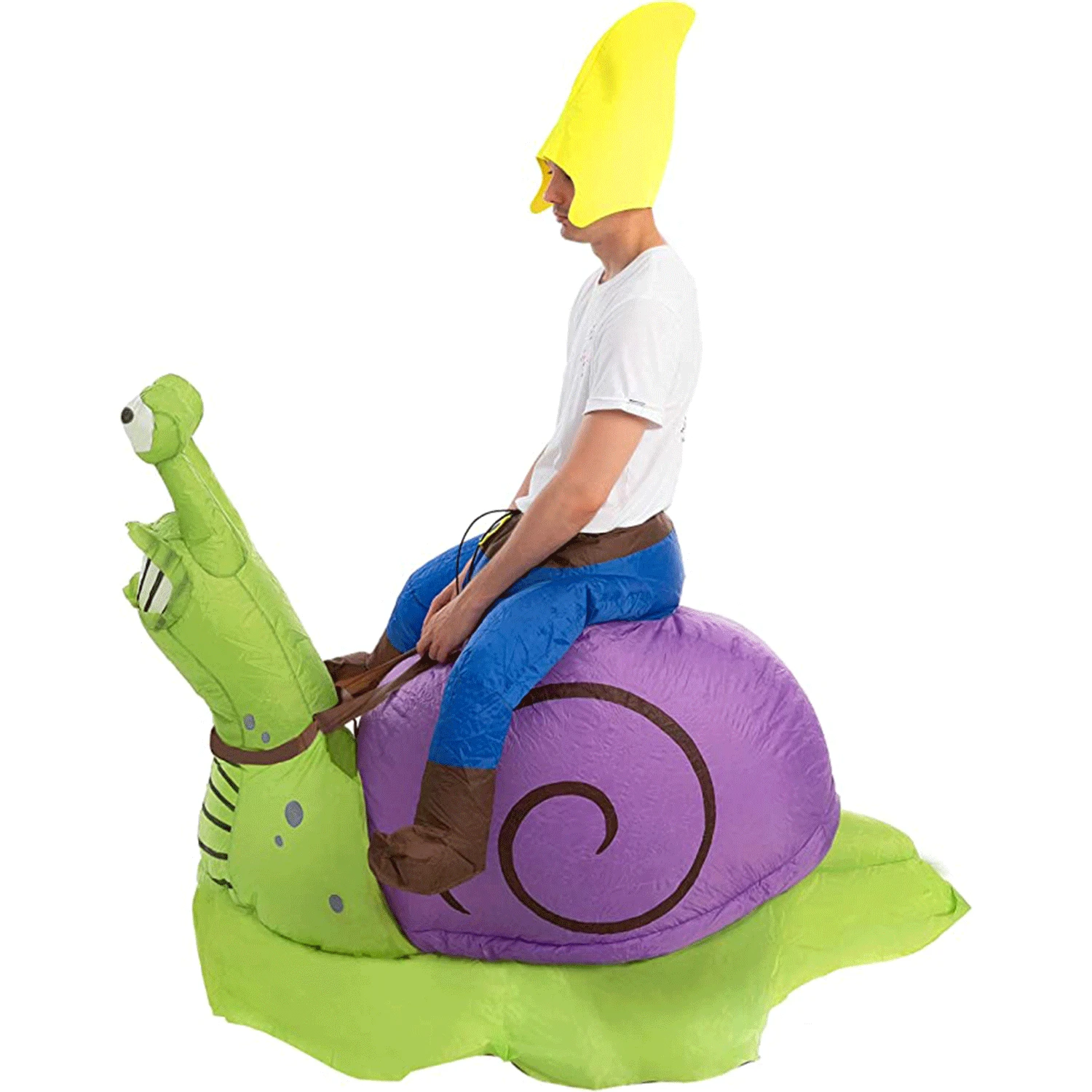 Spooktacular Gnome Ride-On Snail Inflatable Costume - Adult One Size - Adult Costumes 5 Spooktacular Gnome Ride-On Snail Inflatable Costume - Adult One Size - Adult Costumes - Image 3